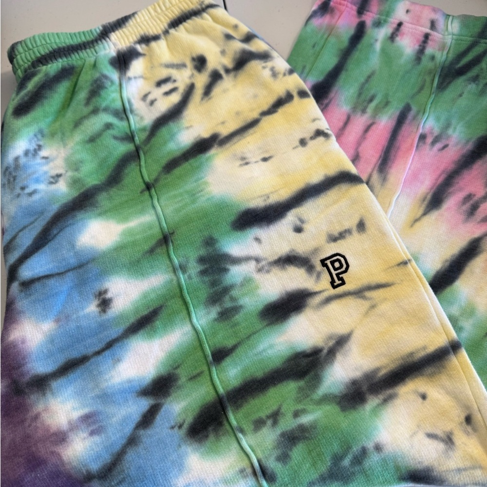 PINK Victoria's Secret Multicolor Tie-Dye Sweatpants